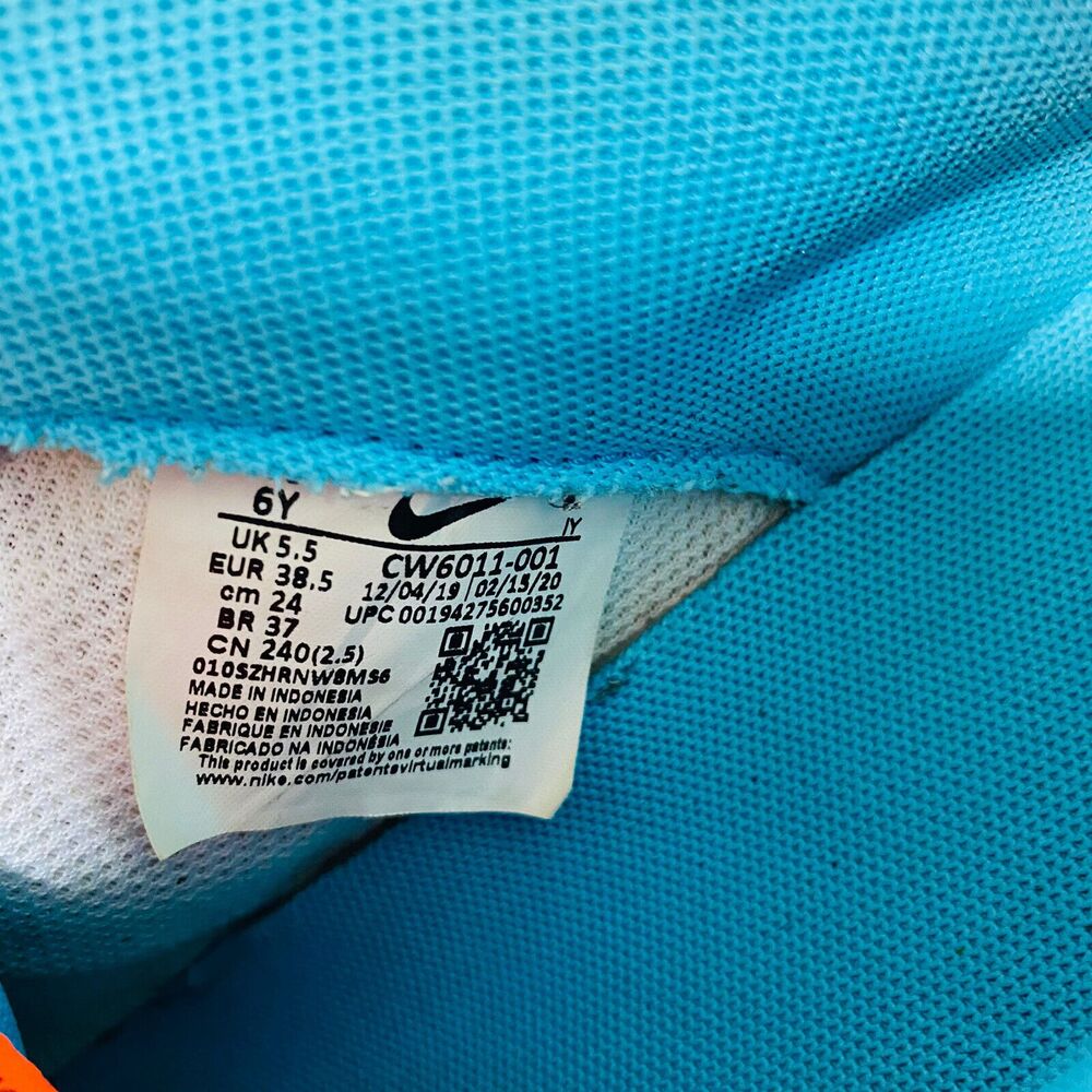 Nike Air Force 1 One Low Boys 6Y Shoes Silver Gray Space To Dream CW6011-001 - Picture 11 of 12